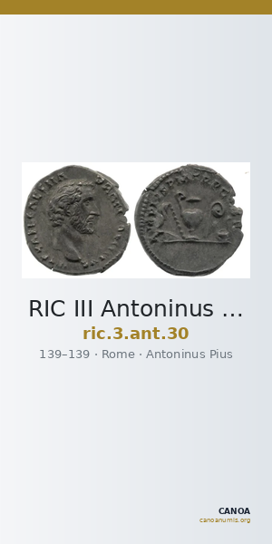 RIC III Antoninus Pius 30 — CANOA