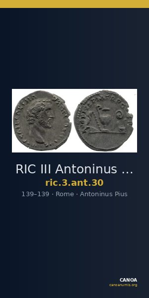 RIC III Antoninus Pius 30 — CANOA