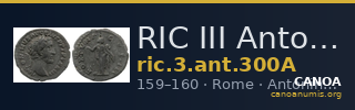 RIC III Antoninus Pius 300A — CANOA