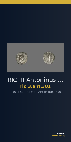 RIC III Antoninus Pius 301 — CANOA