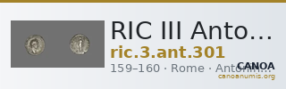 RIC III Antoninus Pius 301 — CANOA