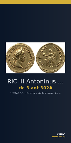 RIC III Antoninus Pius 302A — CANOA