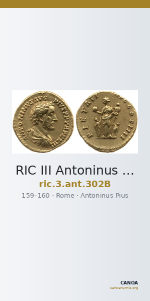 RIC III Antoninus Pius 302B — CANOA