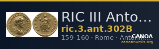 RIC III Antoninus Pius 302B — CANOA