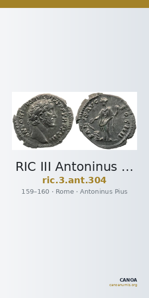 RIC III Antoninus Pius 304 — CANOA