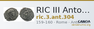 RIC III Antoninus Pius 304 — CANOA