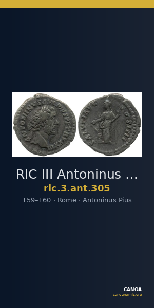 RIC III Antoninus Pius 305 — CANOA