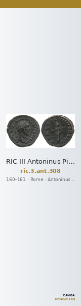RIC III Antoninus Pius 308 — CANOA