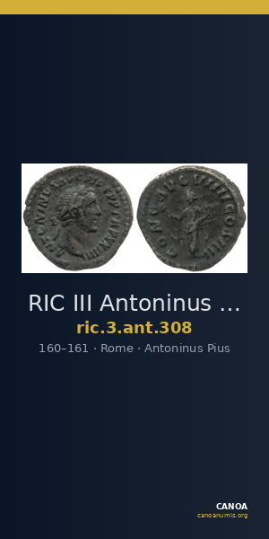 RIC III Antoninus Pius 308 — CANOA