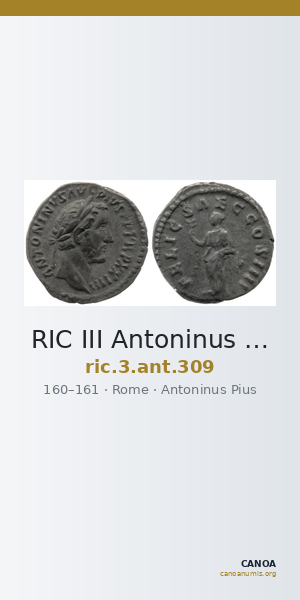 RIC III Antoninus Pius 309 — CANOA