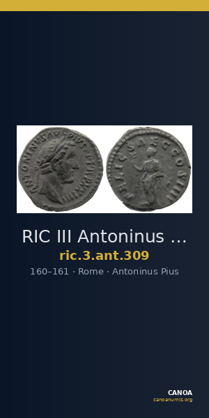 RIC III Antoninus Pius 309 — CANOA