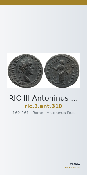 RIC III Antoninus Pius 310 — CANOA