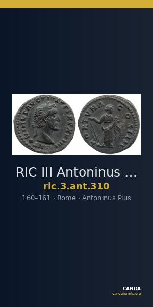 RIC III Antoninus Pius 310 — CANOA