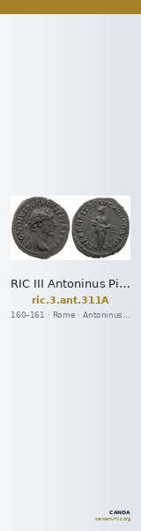 RIC III Antoninus Pius 311A — CANOA