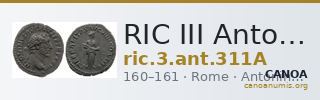 RIC III Antoninus Pius 311A — CANOA