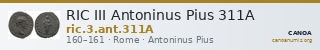 RIC III Antoninus Pius 311A — CANOA