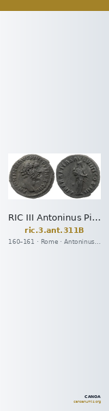 RIC III Antoninus Pius 311B — CANOA