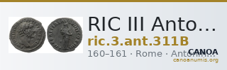 RIC III Antoninus Pius 311B — CANOA