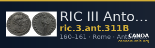 RIC III Antoninus Pius 311B — CANOA