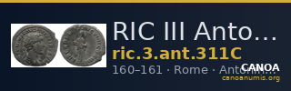 RIC III Antoninus Pius 311C — CANOA