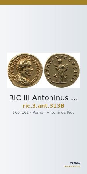RIC III Antoninus Pius 313B — CANOA