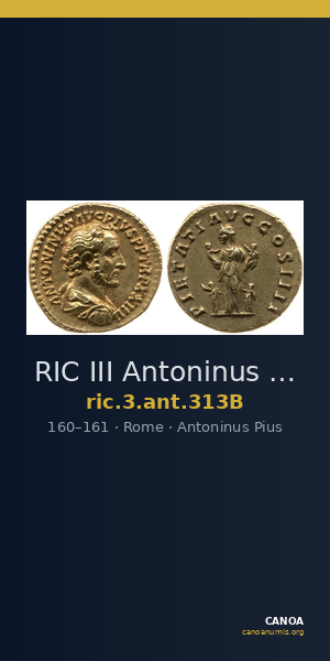 RIC III Antoninus Pius 313B — CANOA
