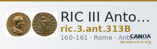 RIC III Antoninus Pius 313B — CANOA