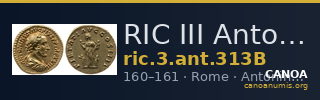 RIC III Antoninus Pius 313B — CANOA