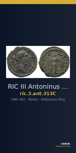 RIC III Antoninus Pius 313C — CANOA