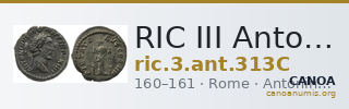 RIC III Antoninus Pius 313C — CANOA