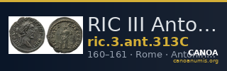 RIC III Antoninus Pius 313C — CANOA
