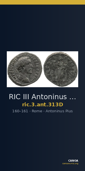 RIC III Antoninus Pius 313D — CANOA