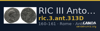 RIC III Antoninus Pius 313D — CANOA