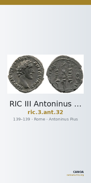 RIC III Antoninus Pius 32 — CANOA