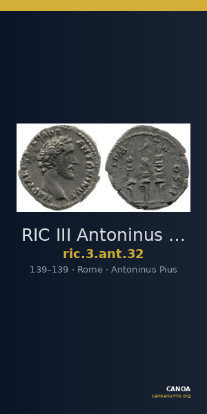 RIC III Antoninus Pius 32 — CANOA
