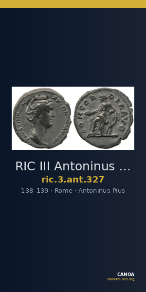 RIC III Antoninus Pius 327 — CANOA