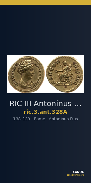 RIC III Antoninus Pius 328A — CANOA