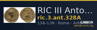 RIC III Antoninus Pius 328A — CANOA