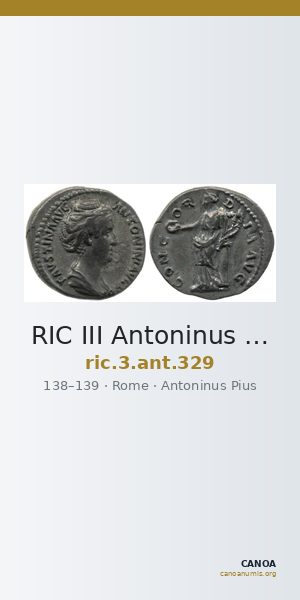 RIC III Antoninus Pius 329 — CANOA