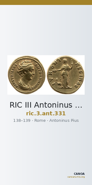 RIC III Antoninus Pius 331 — CANOA