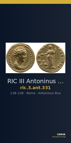 RIC III Antoninus Pius 331 — CANOA