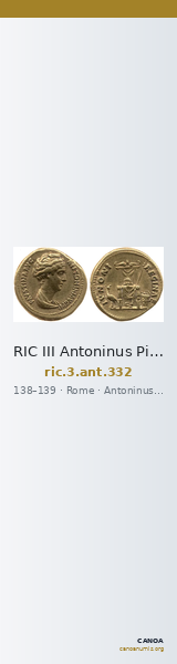 RIC III Antoninus Pius 332 — CANOA