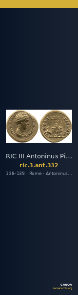 RIC III Antoninus Pius 332 — CANOA