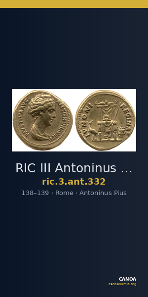 RIC III Antoninus Pius 332 — CANOA