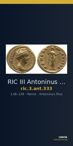 RIC III Antoninus Pius 333 — CANOA