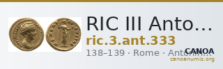 RIC III Antoninus Pius 333 — CANOA