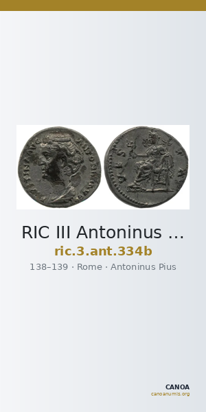 RIC III Antoninus Pius 334b — CANOA