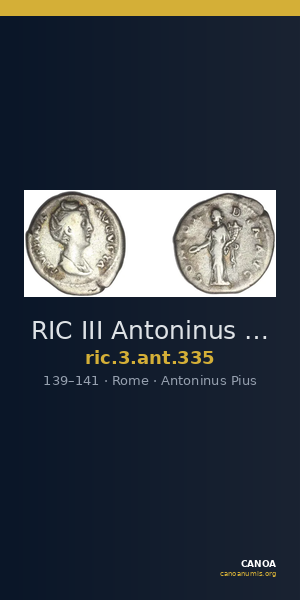 RIC III Antoninus Pius 335 — CANOA