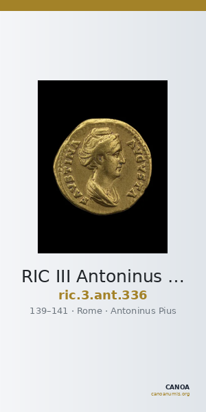 RIC III Antoninus Pius 336 — CANOA
