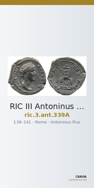 RIC III Antoninus Pius 339A — CANOA